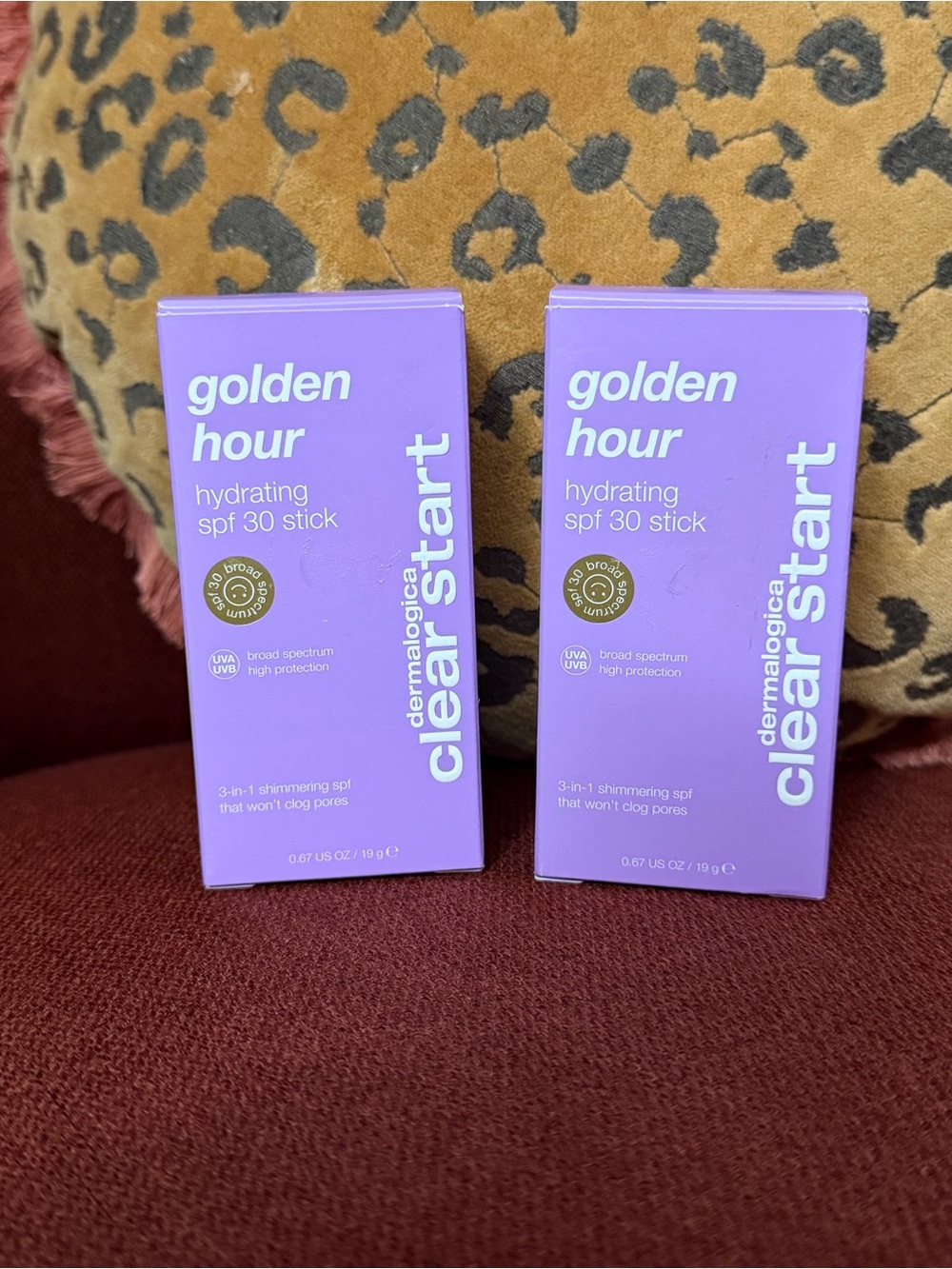 Dermalogica Clear Start Golden Hour Hydrating SPF 30 Stick 0.67 oz NEW-2x LOT